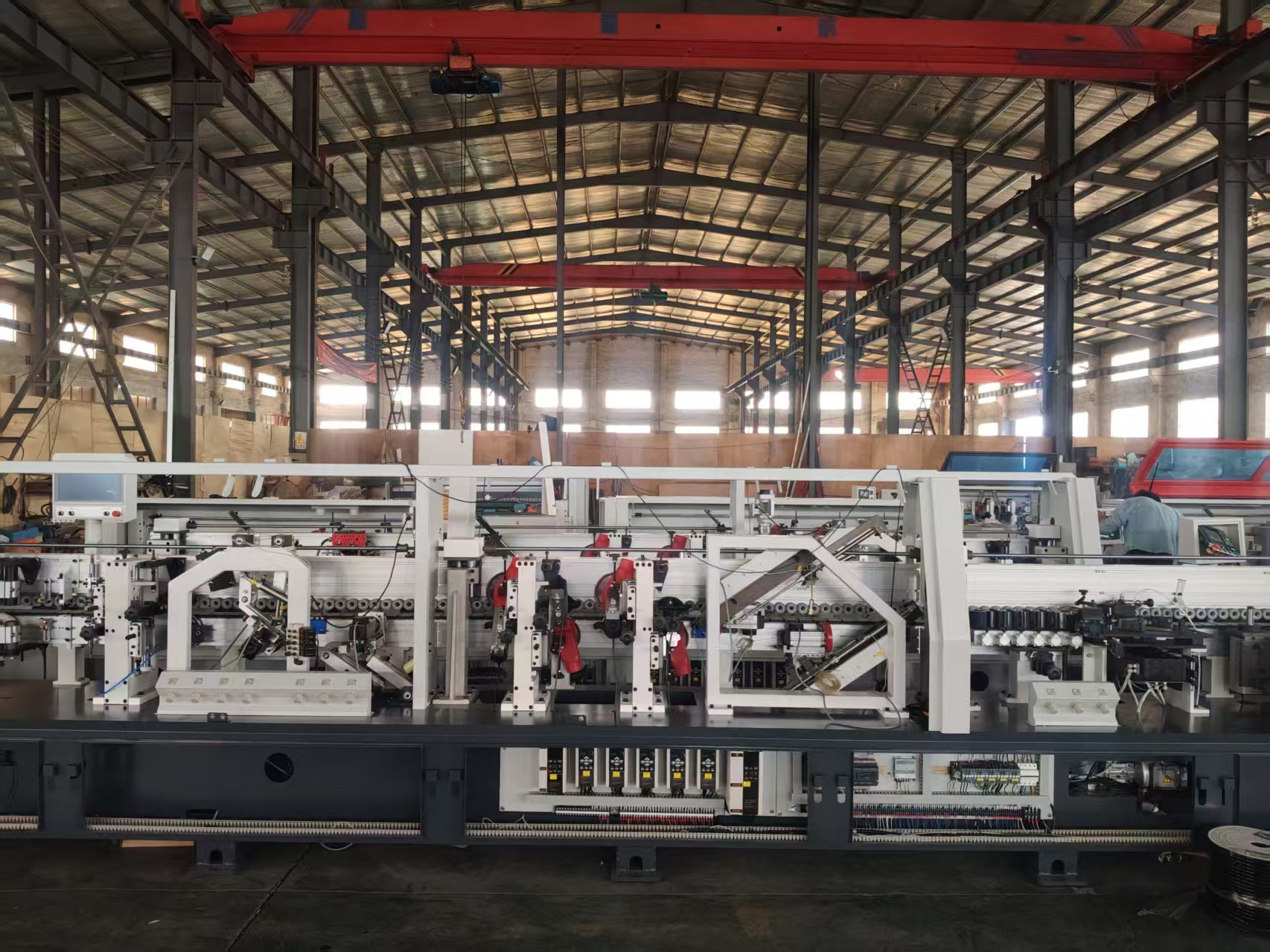 Woodworking machinery production line inside the China manufacturing centre