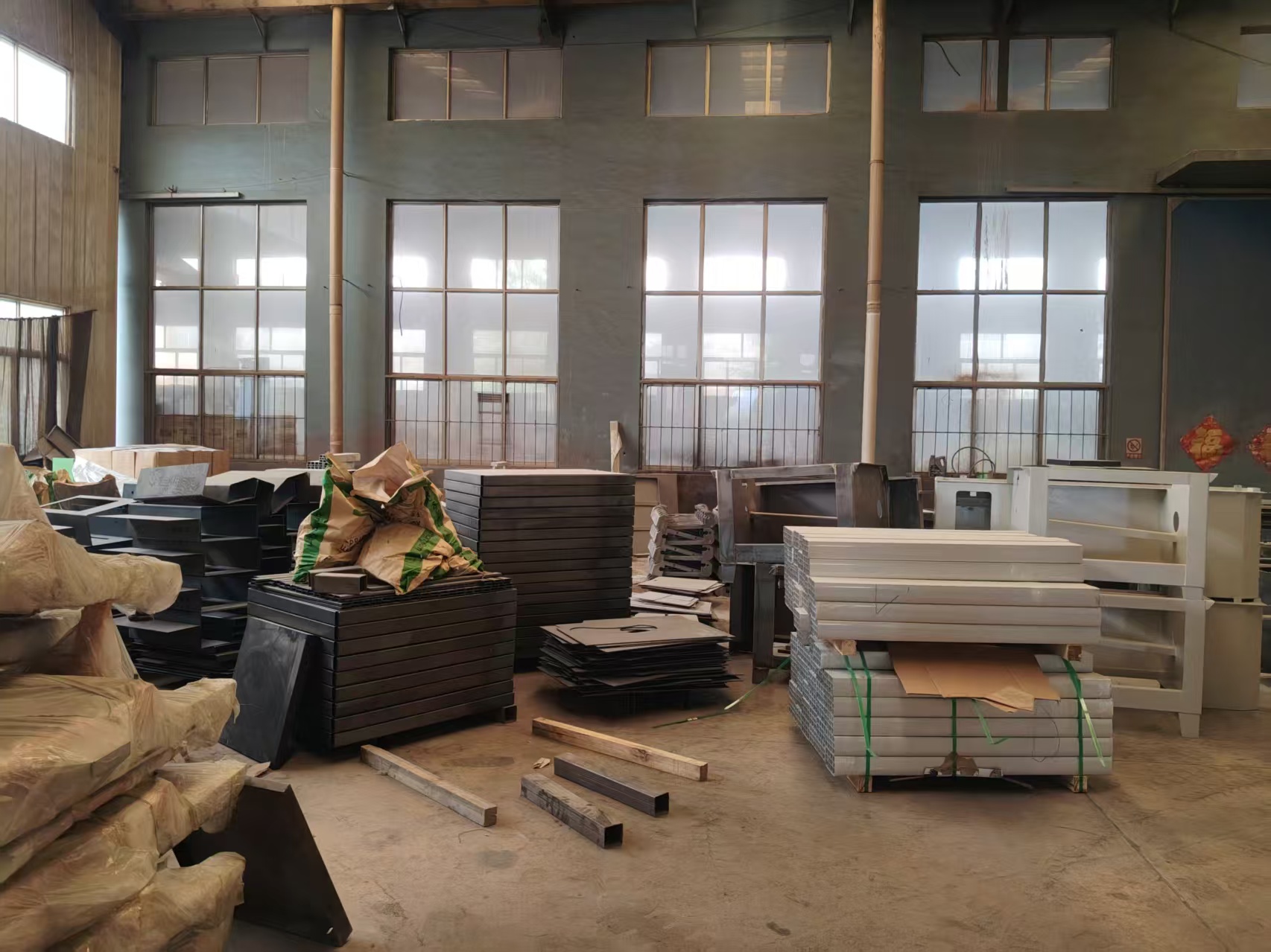Fabricated machinery components prepared in the workshop
